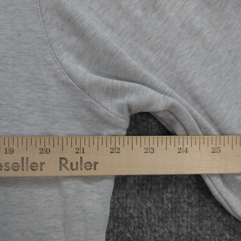 Mizzen Main Sweater Mens‎ Large Gray 1/4 Zip Mock Neck Hillman Pullover Preppy